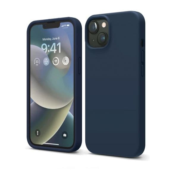 iPhone 14 Silikonskal - Mörkblå