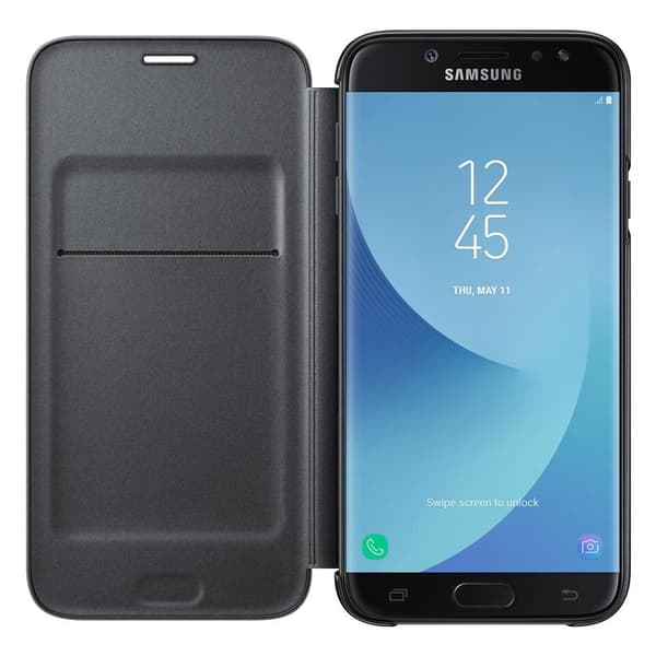 Samsung Galaxy J7 (2017) plånboksfodral (svart)