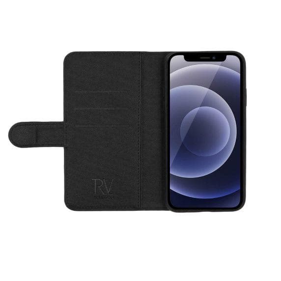 iPhone 12 Mini Plånboksfodral Magnet Rvelon - Svart