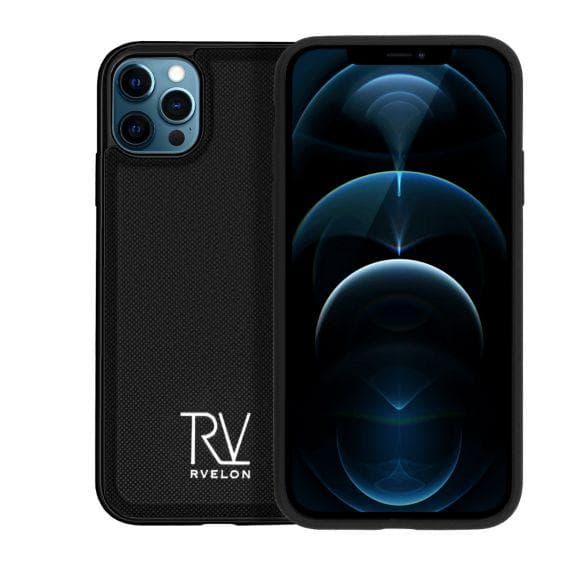 iPhone 12/12 Pro Plånboksfodral Magnet Rvelon - Svart