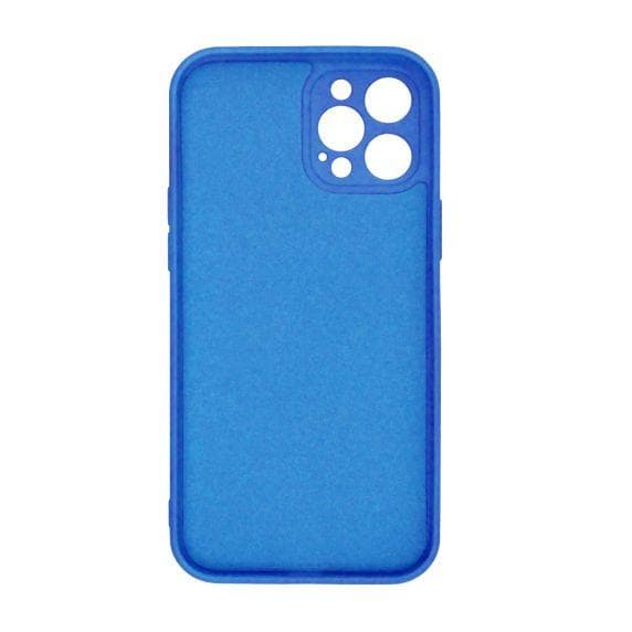 iPhone 12 Pro Silikonskal med Kameraskydd - Blå