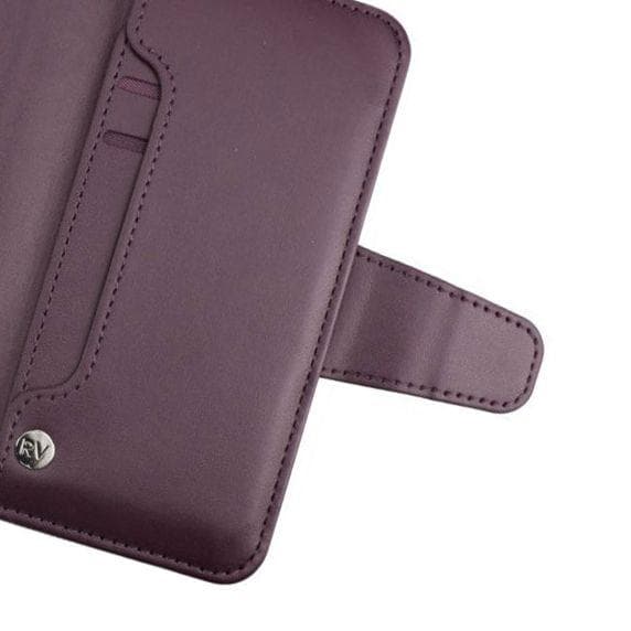 iPhone 12/12 Pro Plånboksfodral Extra Kortfack Rvelon - Mörklila