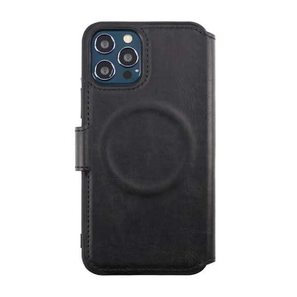 iPhone 12/12 Pro Plånboksfodral Extra Kortfack Rvelon - Svart