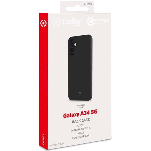 Cromo Soft gummideksel Galaxy A34 5G Sort