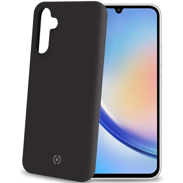 Celly Cromo Soft gummideksel Galaxy A34 5G Sort