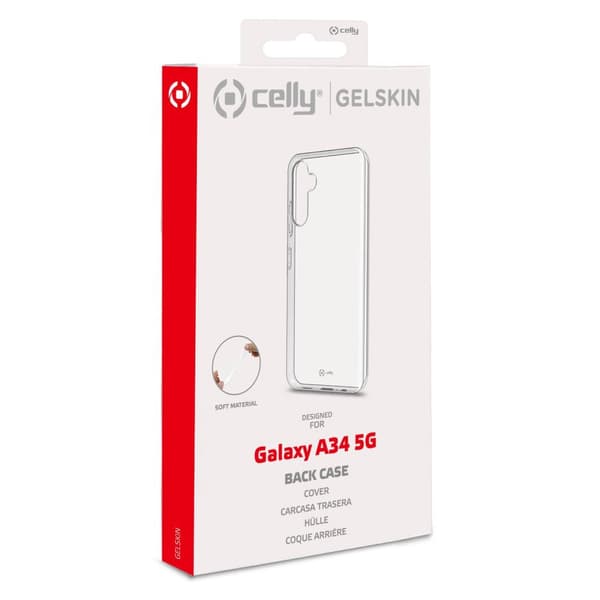 Gelskin TPU Cover Galaxy A34 5G läpinäkyvä