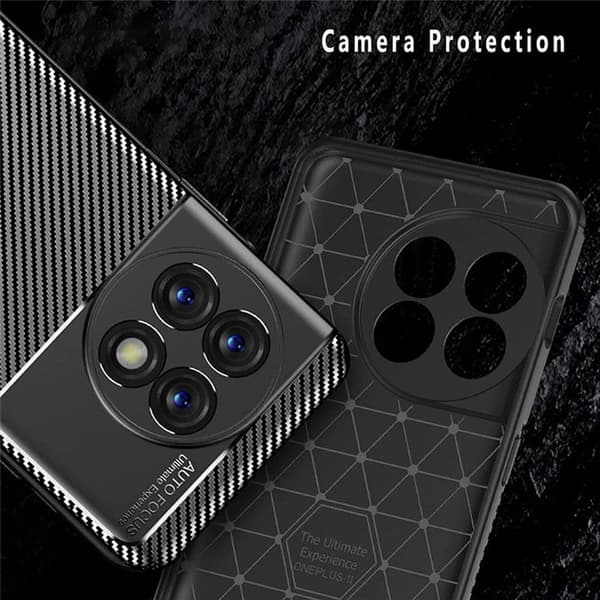 Carbon silikon skal OnePlus 11 - Svart