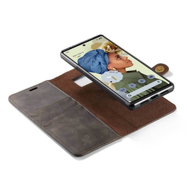 Mobil lommebok DG-Ming 2i1 Google Pixel 6 Pro - Grå