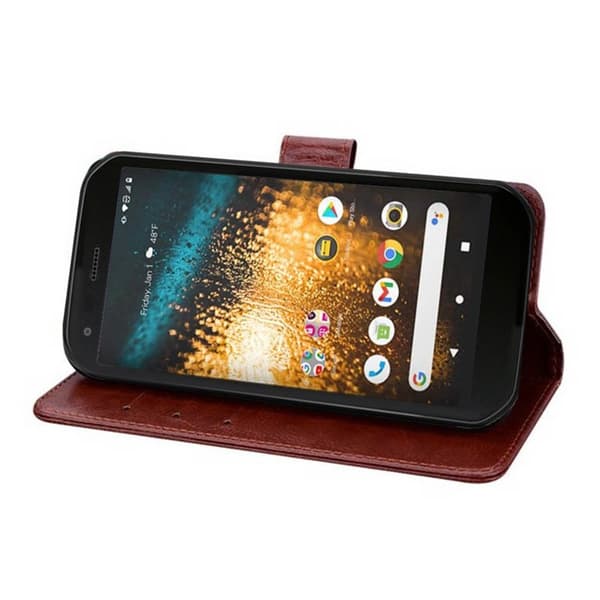Wallet cover 3-kort CAT S62 - Sort