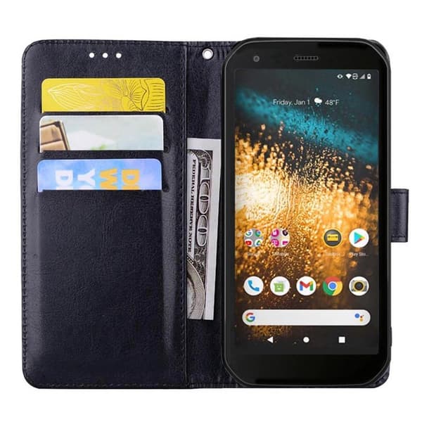 Wallet cover 3-kort CAT S62 - Sort