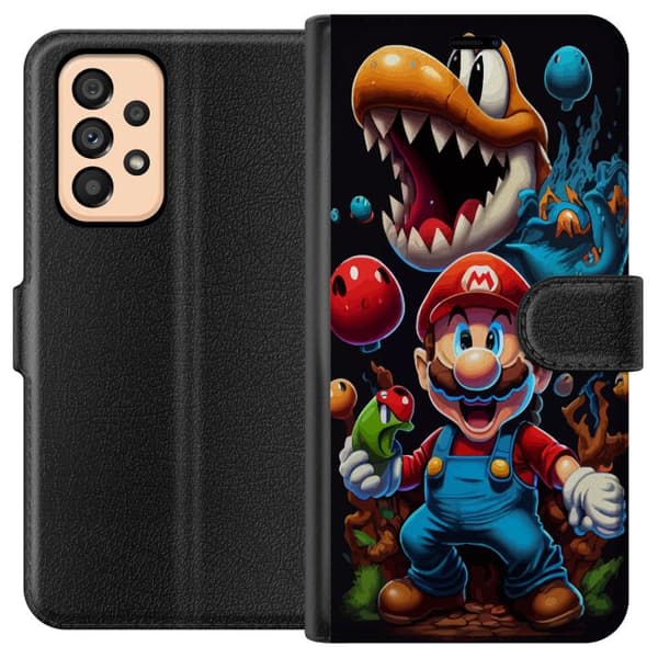 Samsung Galaxy A53 5G Lompakkokotelo Mario ja ystävät