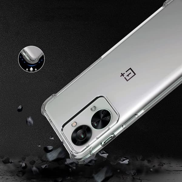 OnePlus Nord 2T Stöttåligt TPU Mobilskal - Transparent