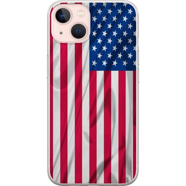 Apple iPhone 13 mini Läpinäkyvä kuori USA lippu
