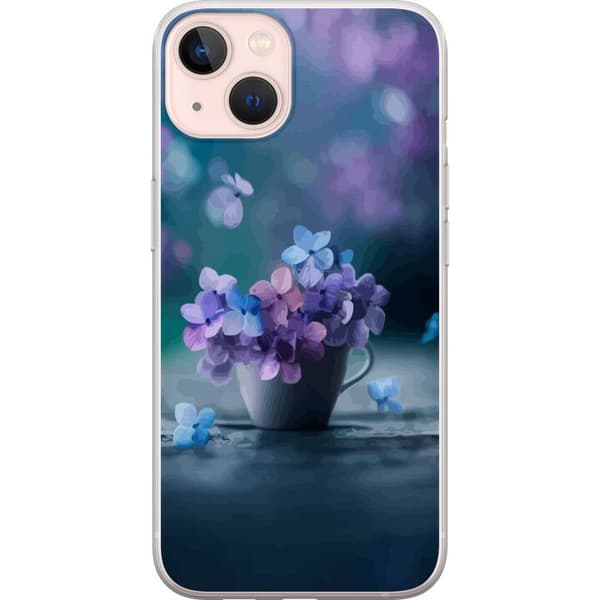 Apple iPhone 13 mini Gjennomsiktig deksel Blomster Søtt