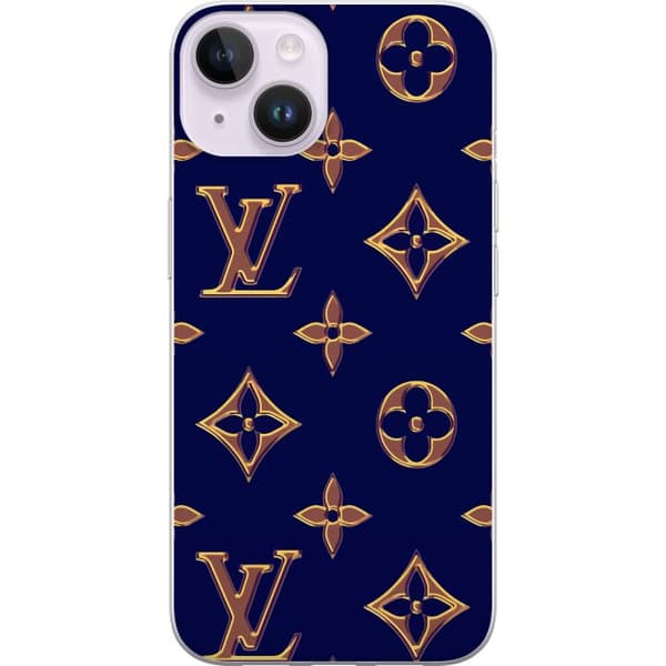 Apple iPhone 14 Gennemsigtig cover Mørkeblå LV