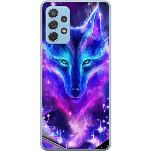 Samsung Galaxy A72 5G Gjennomsiktig deksel Neon Ulv