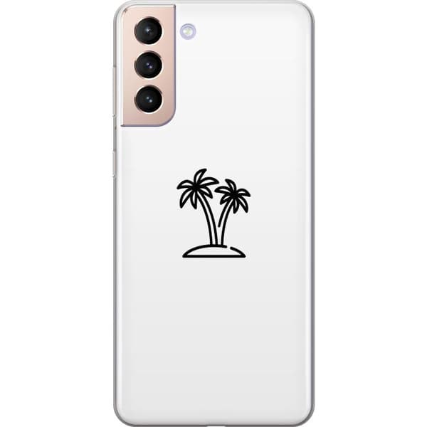 Samsung Galaxy S21 Läpinäkyvä kuori Palmuja