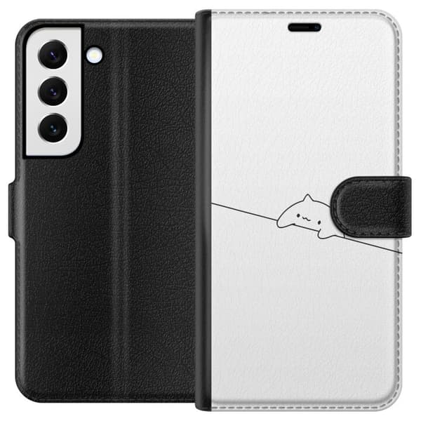 Samsung Galaxy S22 5G Lommeboketui Hjelp Katt