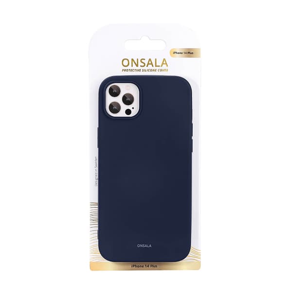ONSALA Backcover Silicone iPhone 14 Plus 6,7" Dark Blue