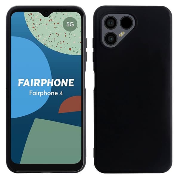 Silikondeksel Fairphone 4 - Svart Silikondeksel Fairphone 4 - Svart