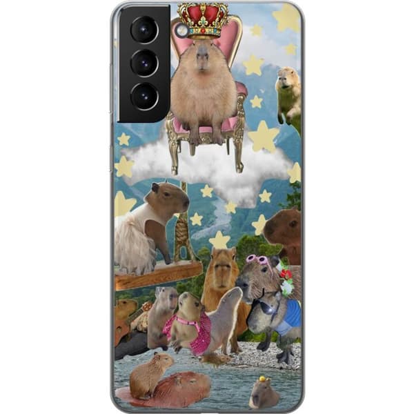 Samsung Galaxy S21+ 5G Genomskinligt Skal Capybara