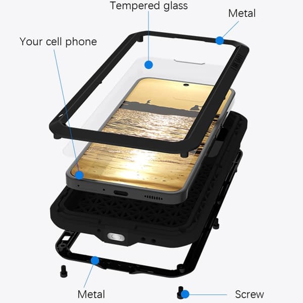 Love Mei Xiaomi 13 Kuori Powerful Case Musta