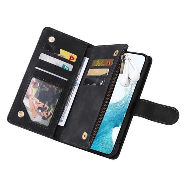 Samsung A54 5G Multifunktionellt Plånboksfodral Zipper 8-Fack