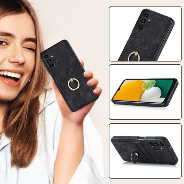 Samsung A54 5G Mobilskal med Korthållare Retro V4