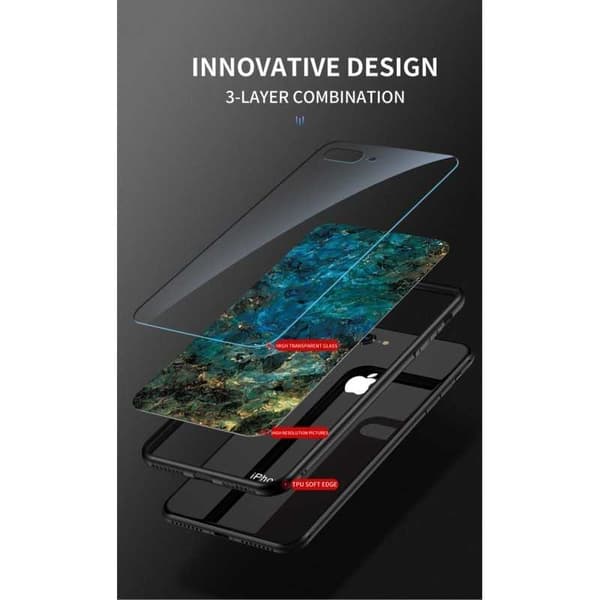 Samsung A34 5G Marmorskal 9H Härdat Glas Baksida Glassback V2