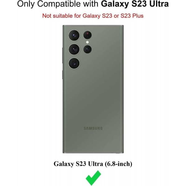 Samsung S23 Ultra pehmeä kumipinnoitettu mattamusta kansi