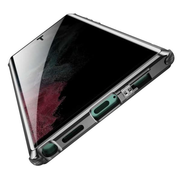 Samsung S23 Ultra Privacy Heltäckande Premium Skal Glassback V4