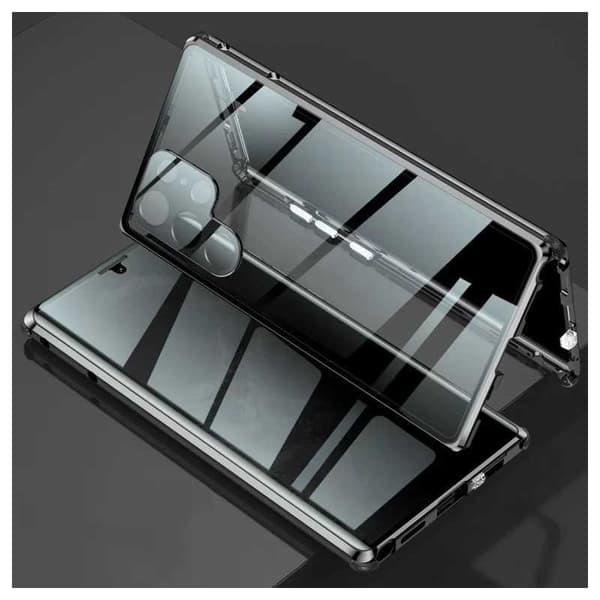 Samsung S23 Ultra Privacy Heltäckande Premium Skal Glassback V4