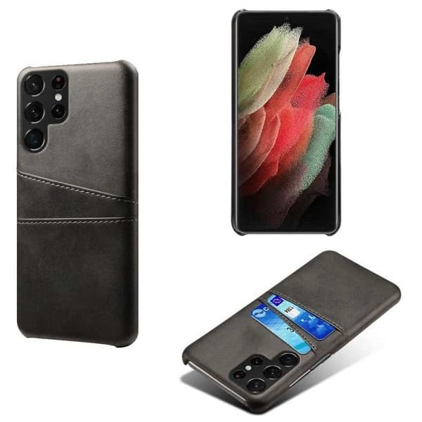 Samsung S23 Ultra stødabsorberende mobildækselkortholder Retro V2