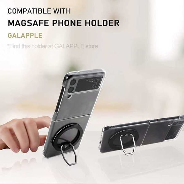 Samsung Z Flip 4 Transparent stødabsorberende cover MagSafe-kompatibel