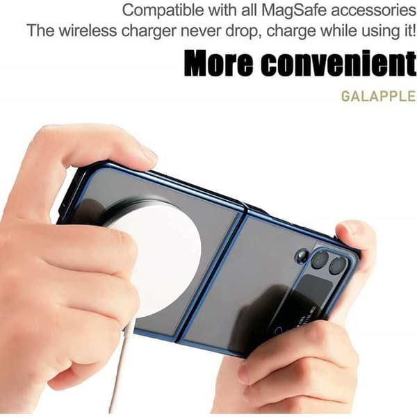 Samsung Z Flip 4 Transparent stødabsorberende cover MagSafe-kompatibel
