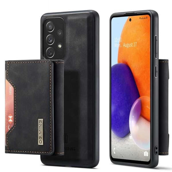 8-SLOTS Samsung A32 5G stødsikkert cover med magnetisk kortholder DG.MING Afmonter