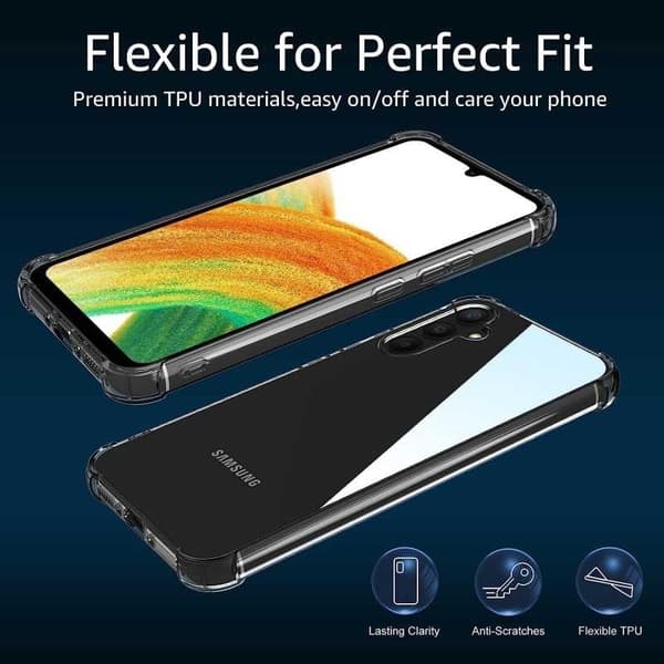 Samsung A34 5G Stöttåligt Skal med Förstärkta Hörn