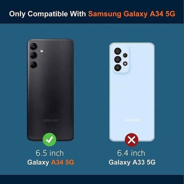 Samsung A34 5G Stöttåligt Skal med Förstärkta Hörn