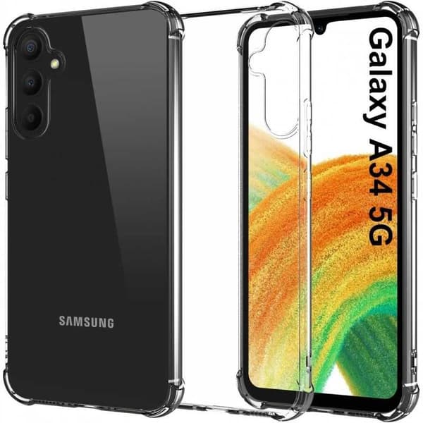 Samsung A34 5G Stöttåligt Skal med Förstärkta Hörn