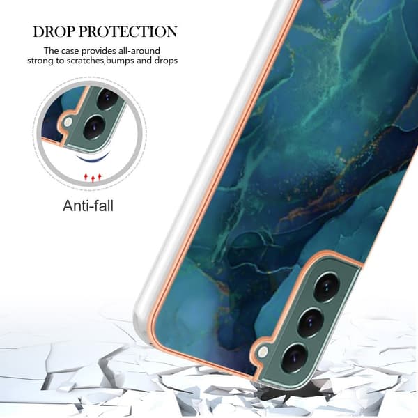 Samsung Galaxy S23 Plus Skal Marmor TPU Grön