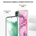 Miniatyrbild 4 av 6: Samsung Galaxy S23 Plus Skal Marmor TPU Rosa