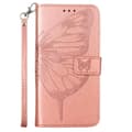Miniatyrbild 6 av 6: Samsung Galaxy A54 5G Fodral Med Fjäril Tryck Roséguld