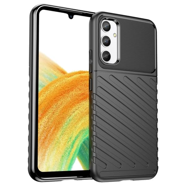 Samsung Galaxy A34 5G Skal Twill Textur Svart