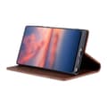 Miniatyrbild 3 av 6: AZNS Samsung Galaxy S23 Ultra Fodral Flip Läder Brun