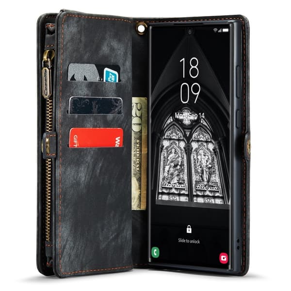 CASEME Galaxy S23 Ultra Fodral/Skal Magnet 2in1 Multifunktionell