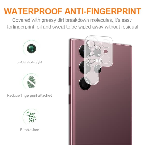 AMORUS Samsung Galaxy S23 Ultra Linsskydd Härdat Glas