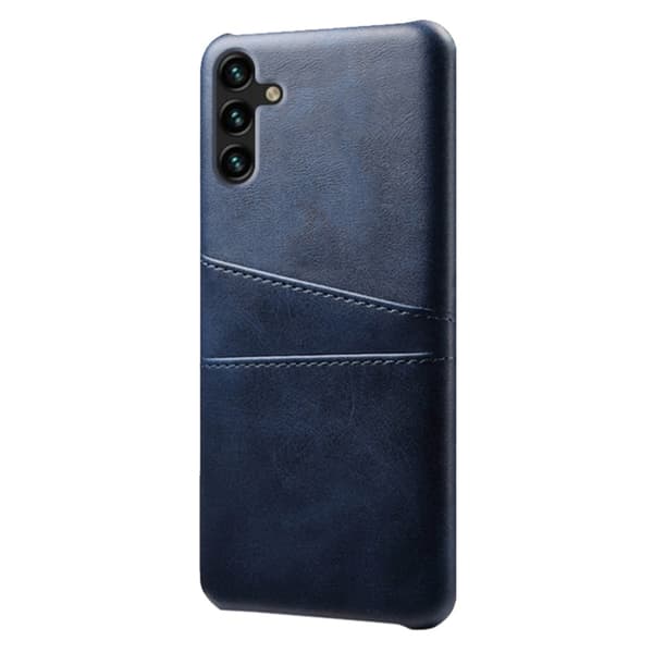 KSQ Samsung Galaxy A54 5G Skal Läderbelagt Kortfack Blå