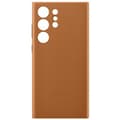 Miniatyrbild 1 av 5: Samsung Galaxy S23 Ultra Skal Leather Cover Camel