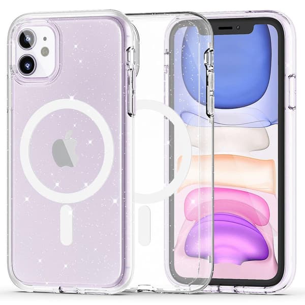 Tech-Protect iPhone 11 Skal FlexAir Hybrid MagSafe Glitter