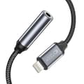Miniatyrbild 4 av 6: Tech-Protect Ljudadapter Lightning - 3.5mm AUX Hona Nylon Svart